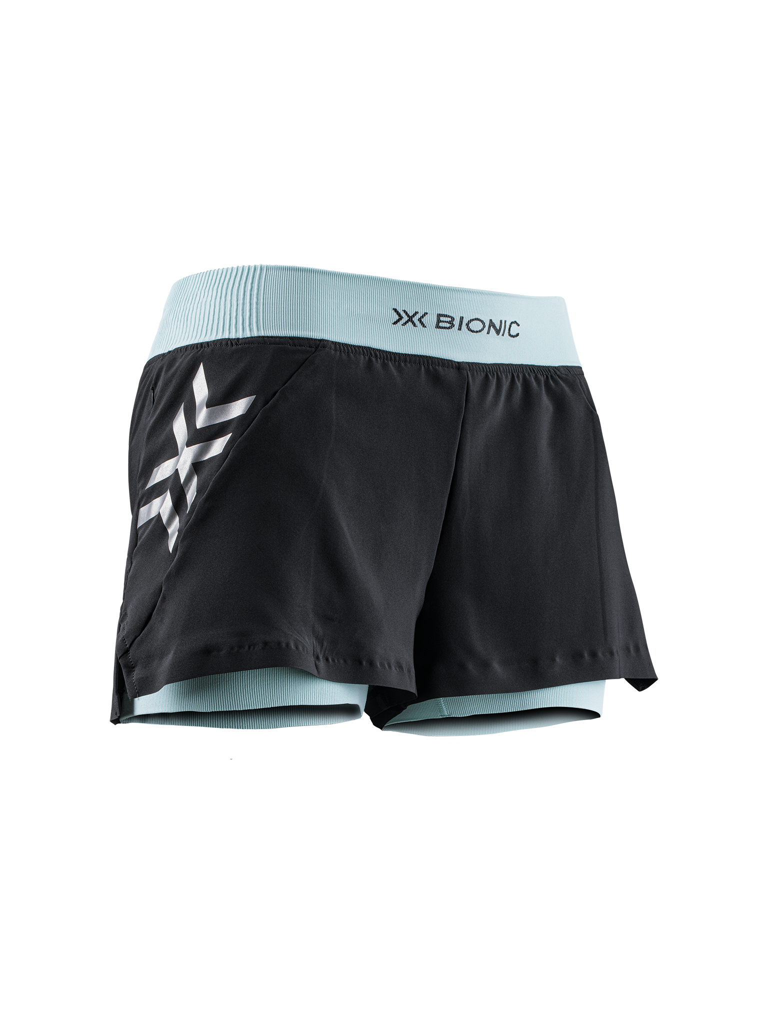 X-BIONIC TWYCE RACE 2in1 SHORTS WMN - Clearwater Black - Hybrid Shorts - 5 of 9