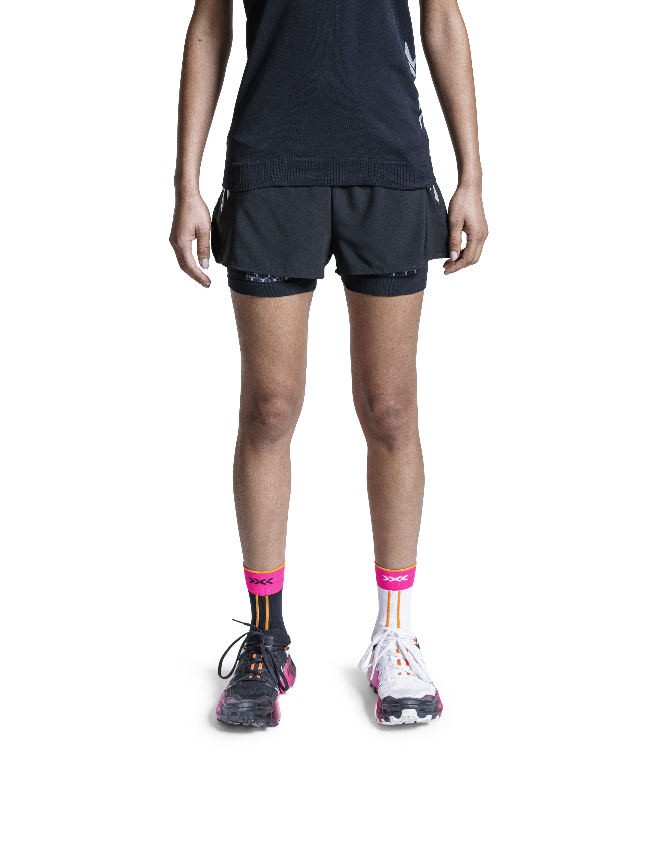 X-BIONIC TWYCE RACE 2in1 SHORTS WMN - X Black X Black - Hybrid Shorts - 9 of 9