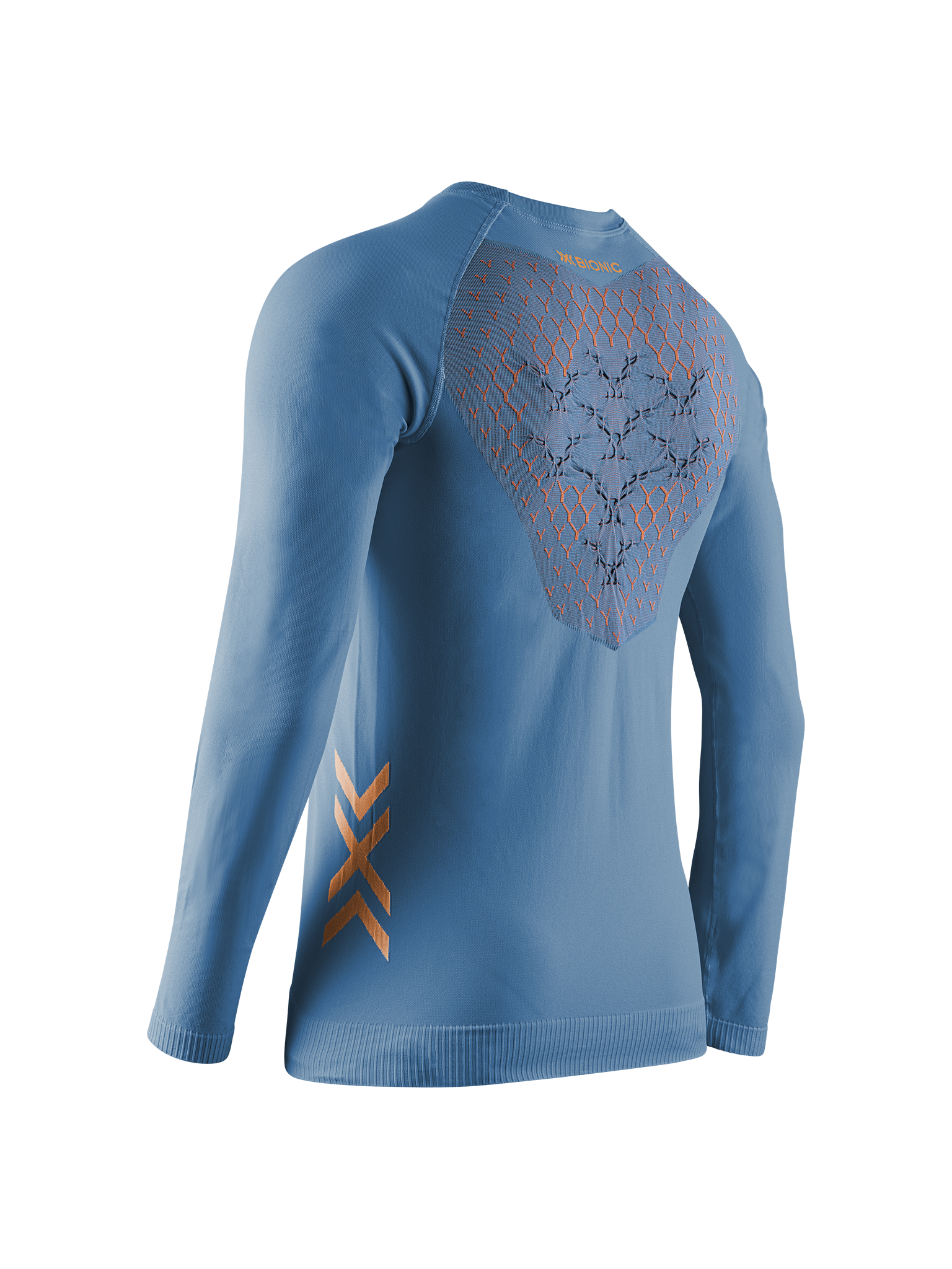 X-BIONIC TWYCE RUN SHIRT LS MEN - Mineral Blue Orange - Longsleeves - 2 of 5