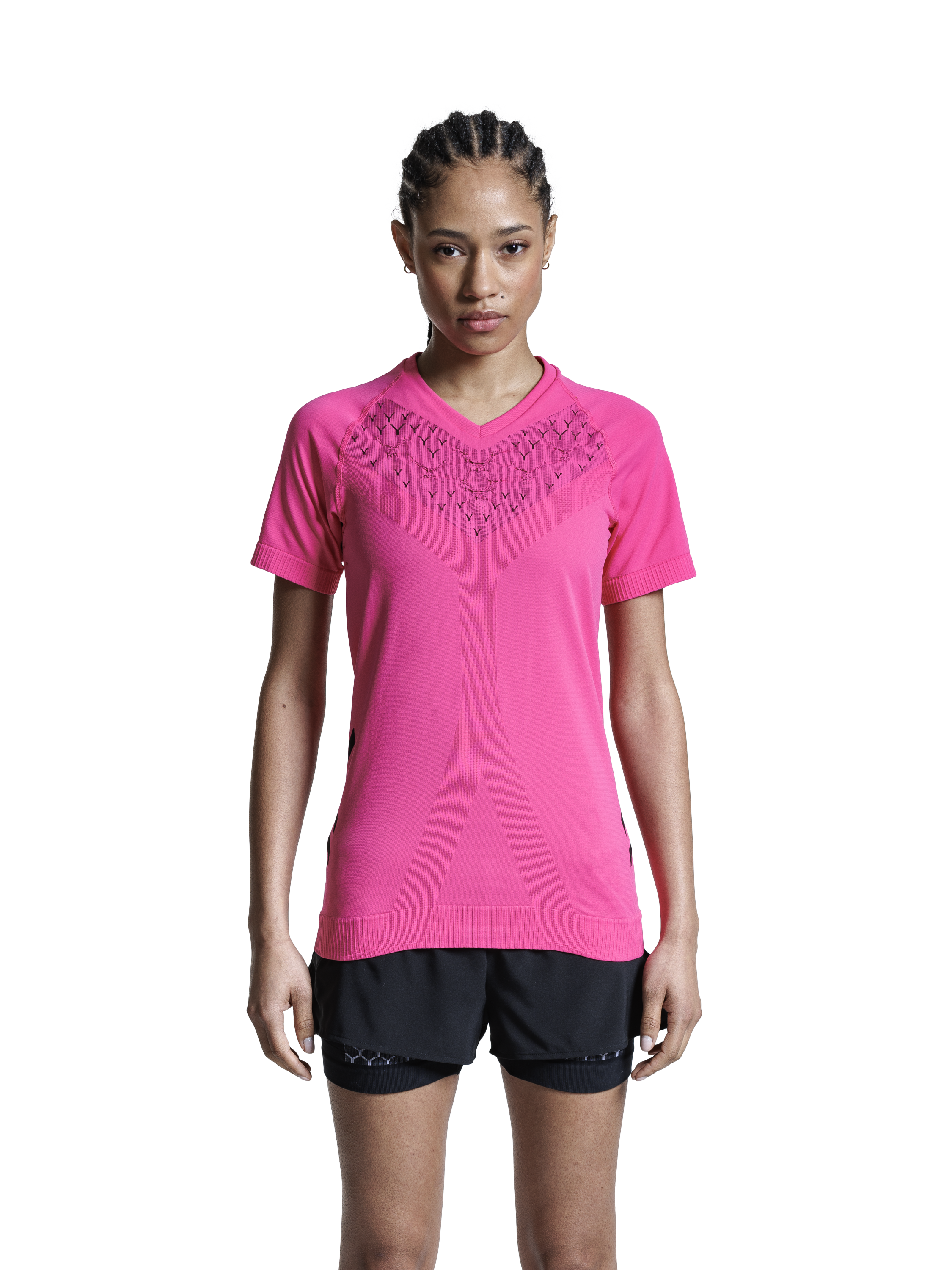 X-BIONIC TWYCE RUN SHIRT SS WMN - Neo Pink X Black - T-Shirts - 10 of 10