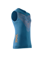 X-BIONIC TWYCE RUN SINGLET MEN - Mineral Blue Orange - Tanks - 1 of 4