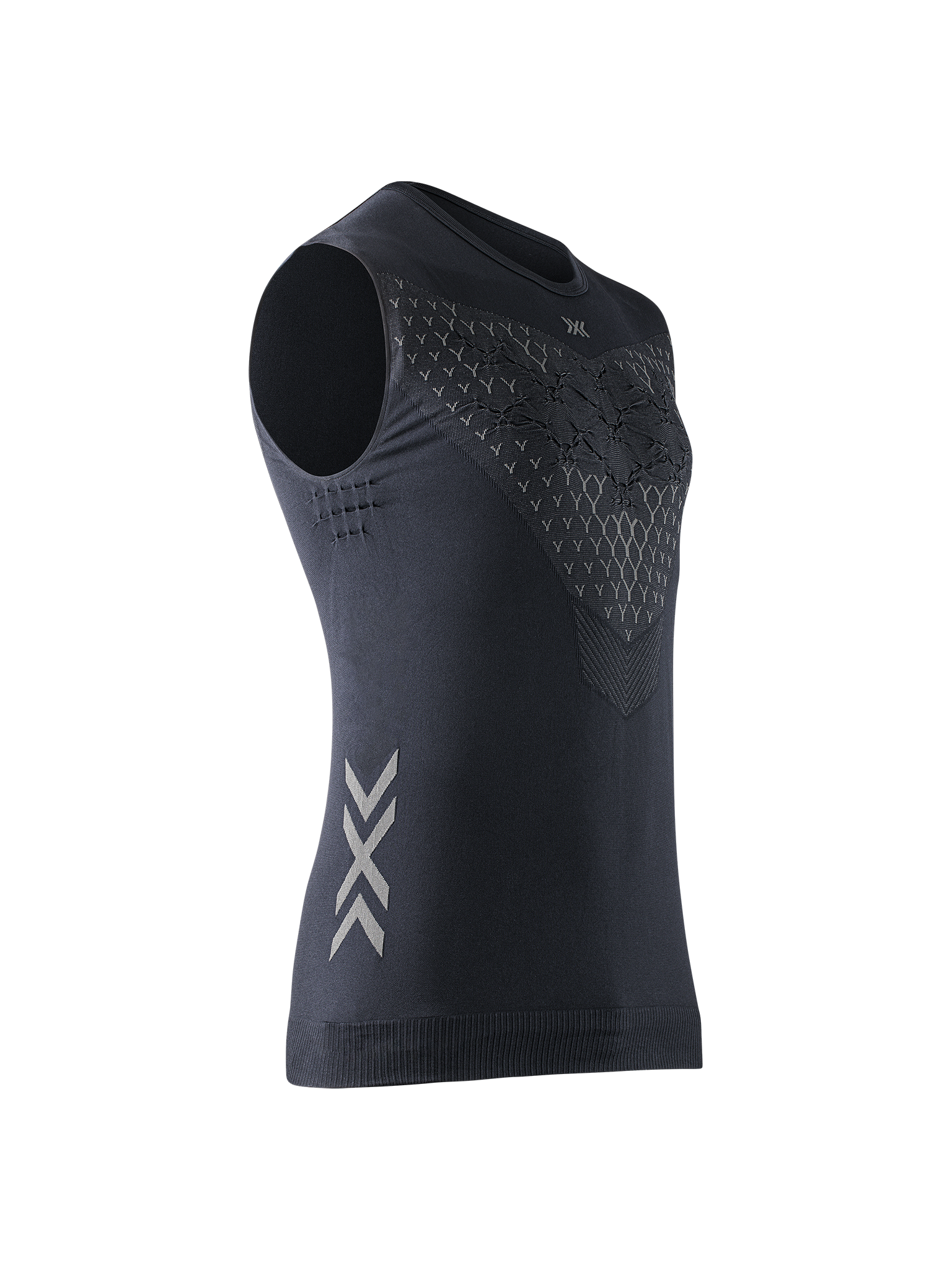 X-BIONIC TWYCE RUN SINGLET MEN - Black Charcoal - Tanks - 3 of 4