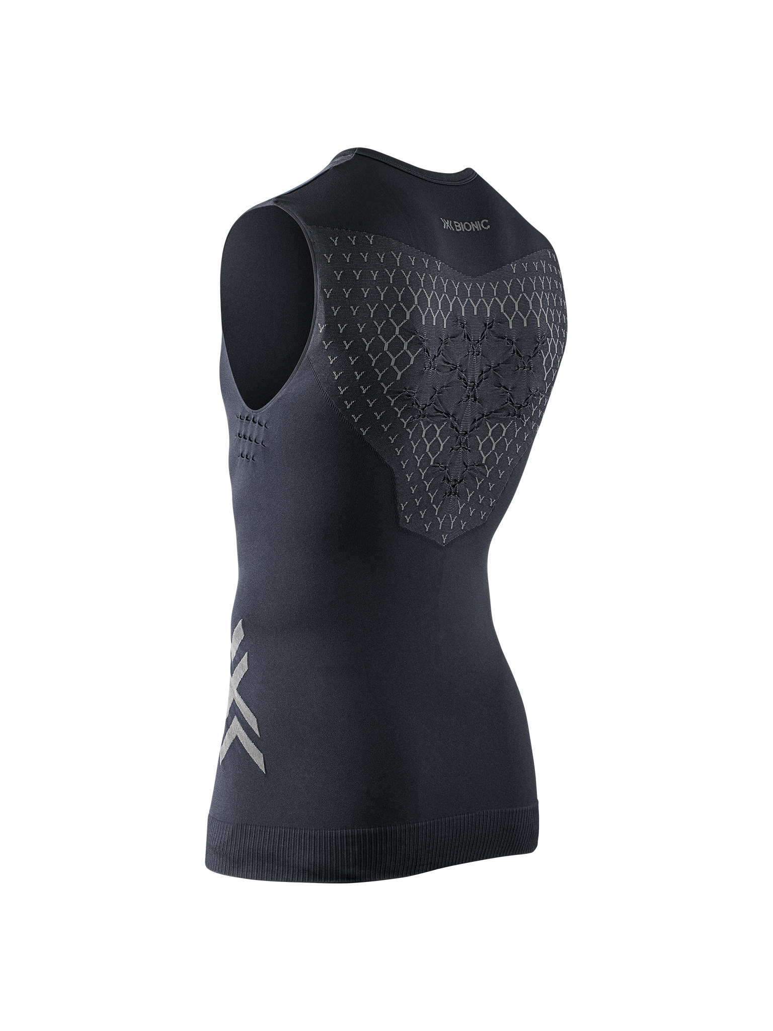 X-BIONIC TWYCE RUN SINGLET MEN - Black Charcoal - Tanks - 4 of 4