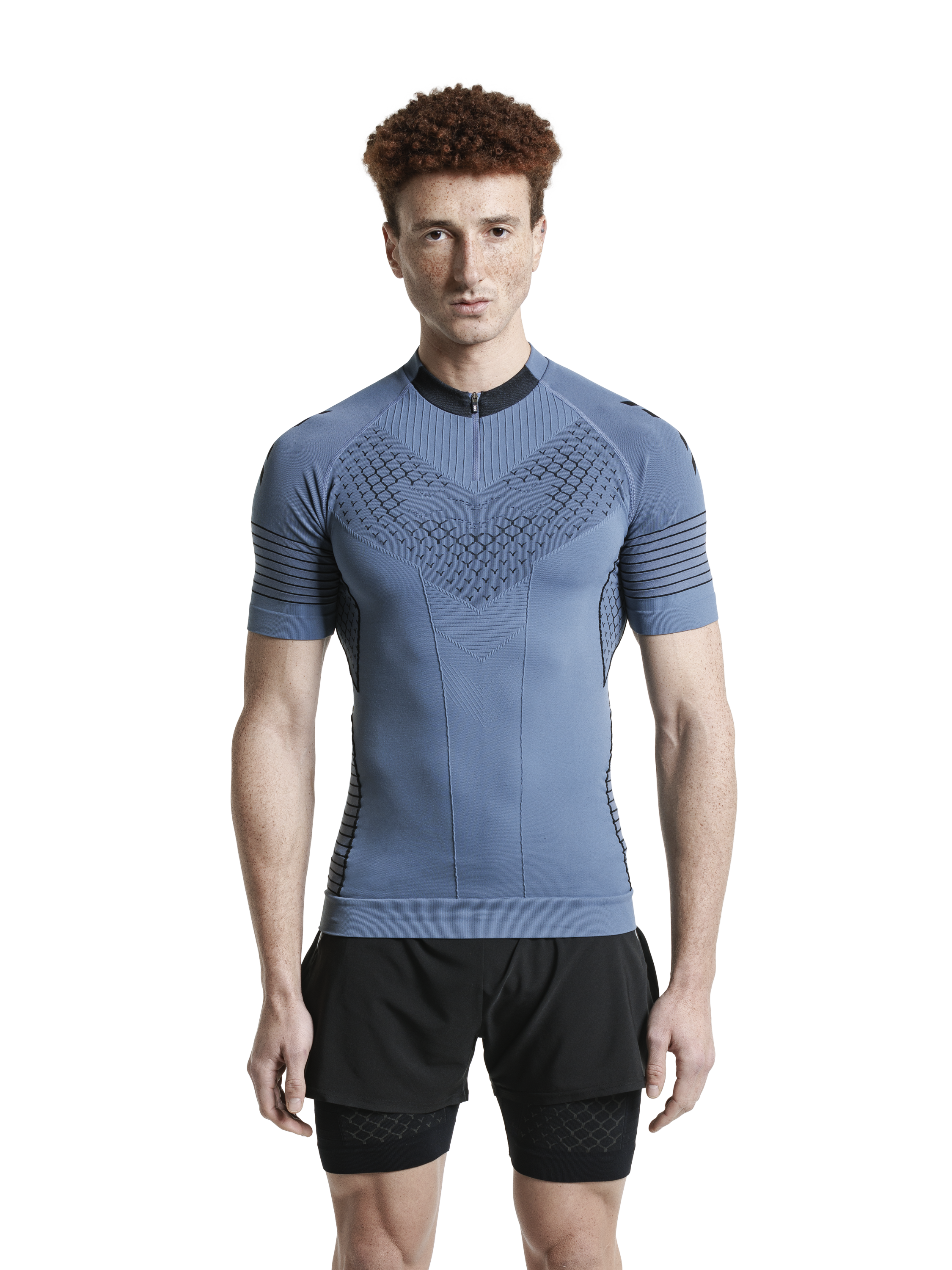 X-BIONIC TWYCE RACE SHIRT SS MEN - Slate Blue X Black - T-Shirts - 7 of 7