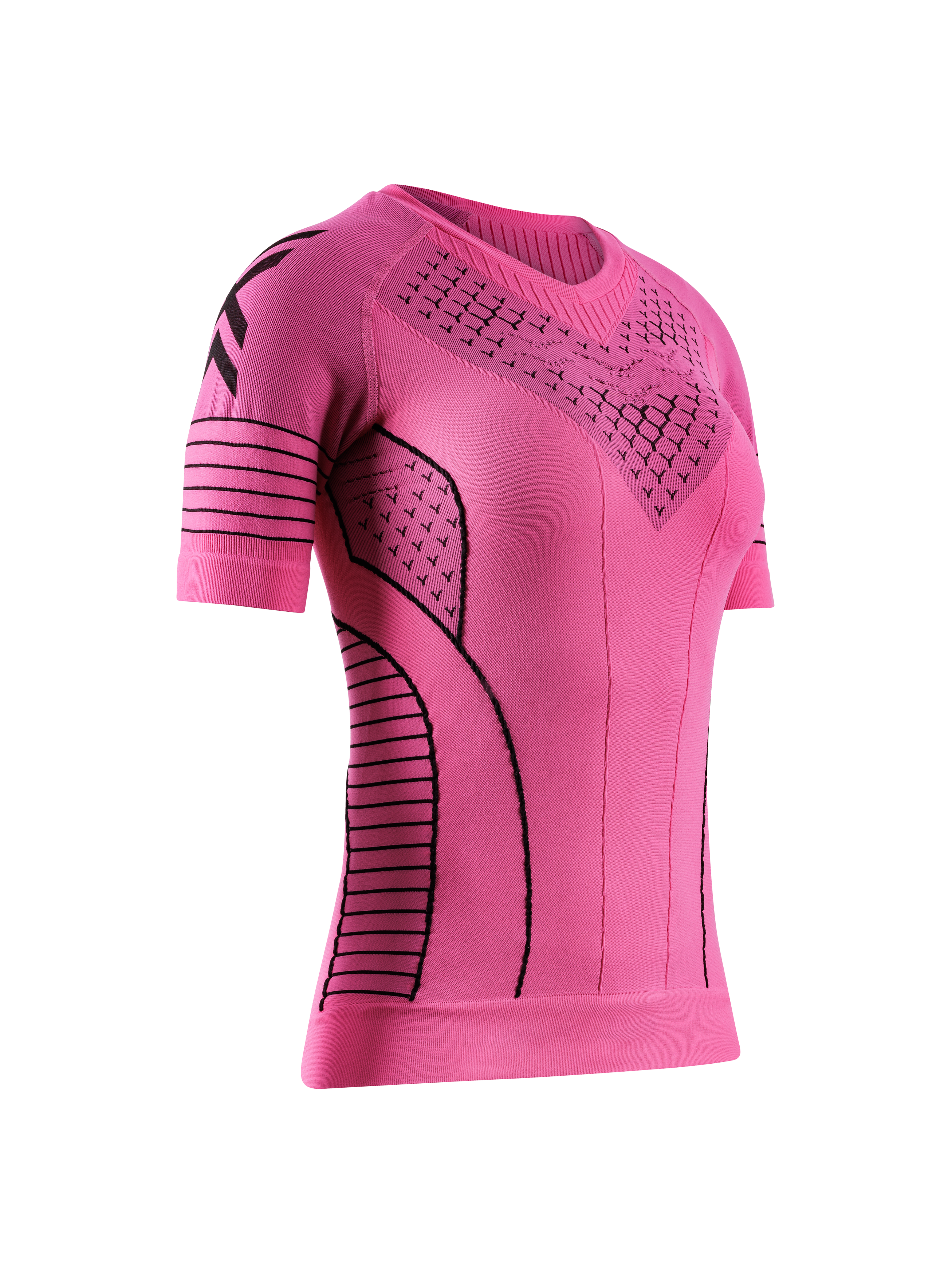 X-BIONIC TWYCE RACE SHIRT SS WMN - Neo Pink X Black - T-Shirts - 8 of 9