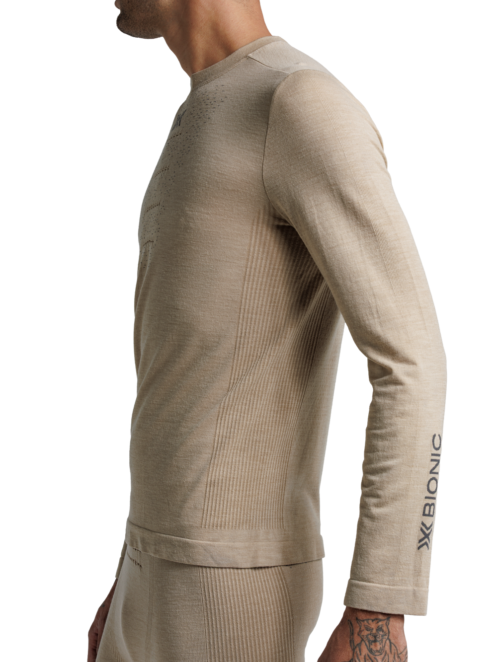 X-BIONIC MIGHTYWOOL SHIRT LS MEN - Sand - Longsleeves - 16 of 24
