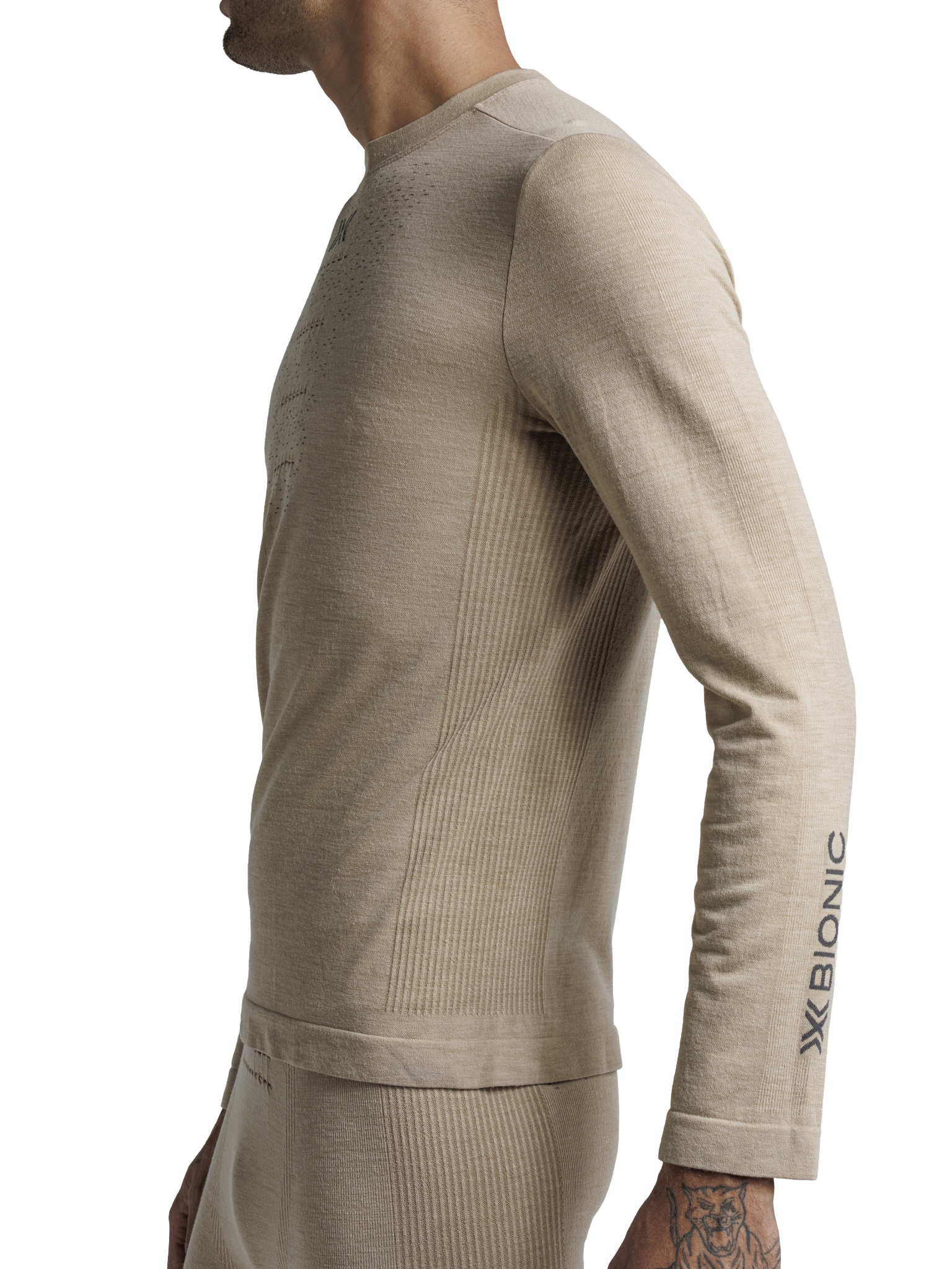 X-BIONIC MIGHTYWOOL SHIRT LS MEN - Sand - Longsleeves - 16 of 24