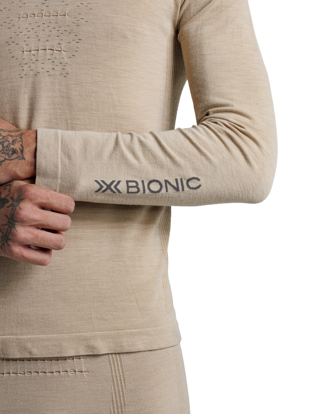 X-BIONIC MIGHTYWOOL SHIRT LS MEN - Sand - Longsleeves - 19 of 24