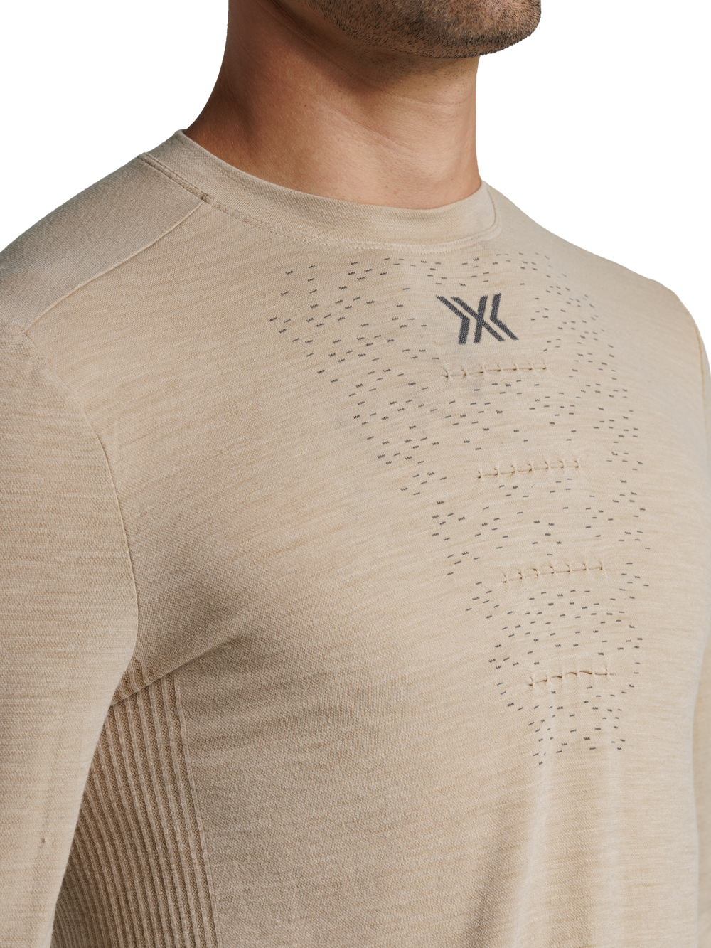 X-BIONIC MIGHTYWOOL SHIRT LS MEN - Sand - Longsleeves - 20 of 24