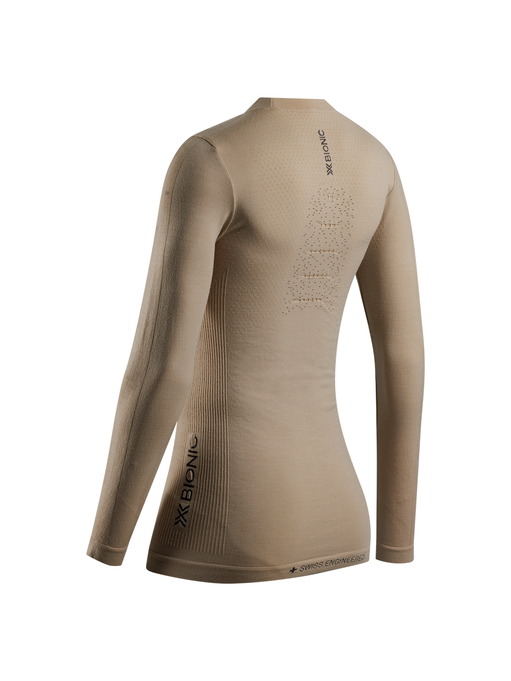 X-BIONIC MIGHTYWOOL SHIRT LS WMN - Sand - Longsleeves - 15 of 30