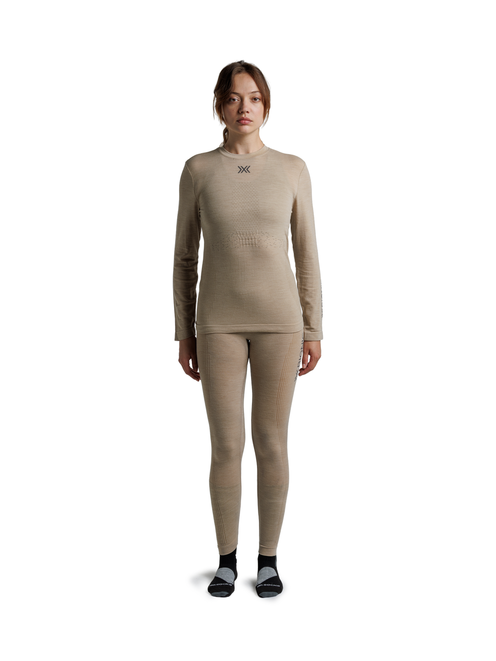X-BIONIC MIGHTYWOOL SHIRT LS WMN - Sand - Longsleeves - 17 of 30