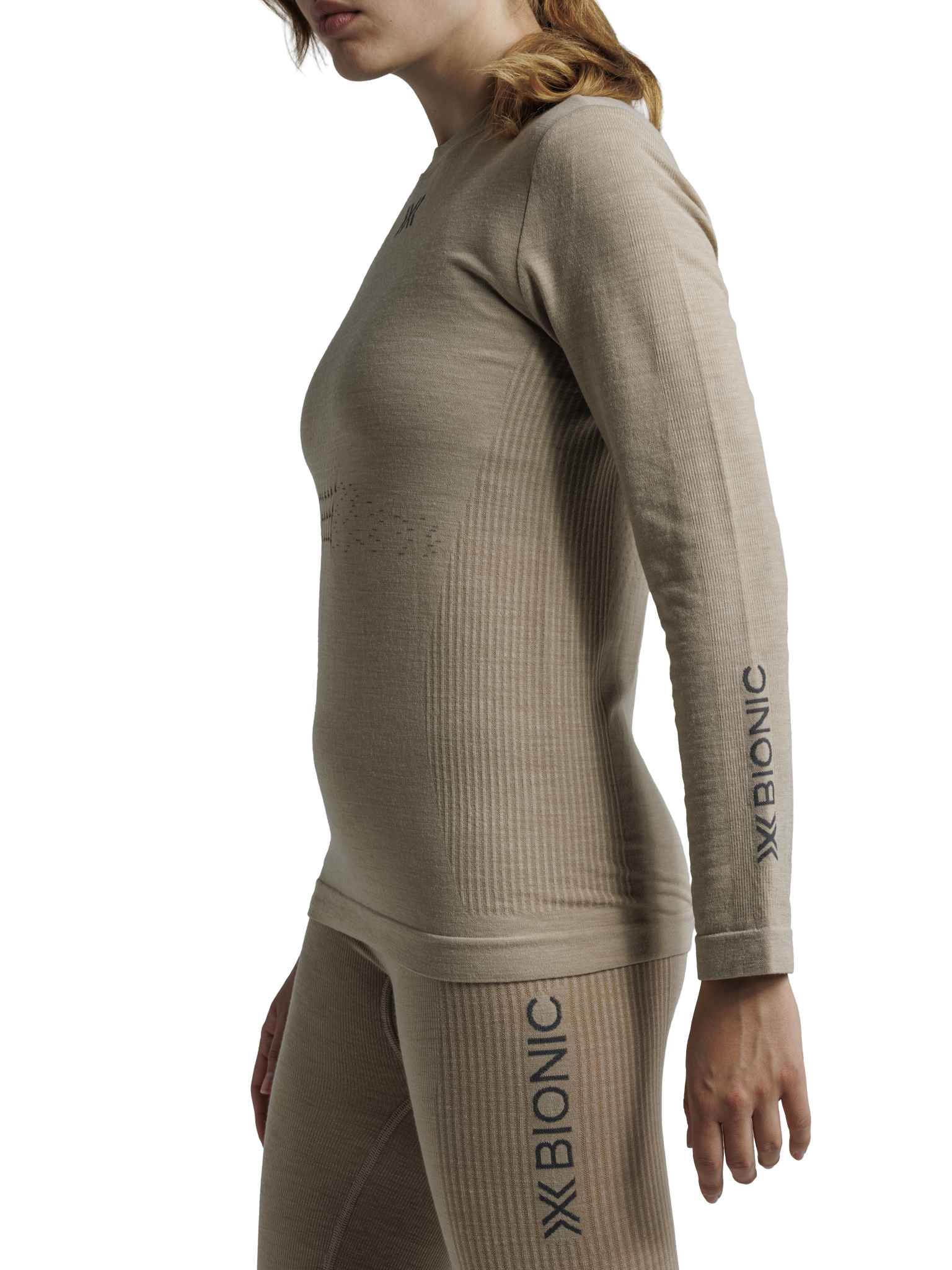 X-BIONIC MIGHTYWOOL SHIRT LS WMN - Sand - Longsleeves - 24 of 30