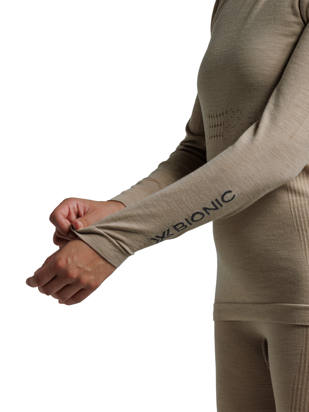 X-BIONIC MIGHTYWOOL SHIRT LS WMN - Sand - Longsleeves - 25 of 30