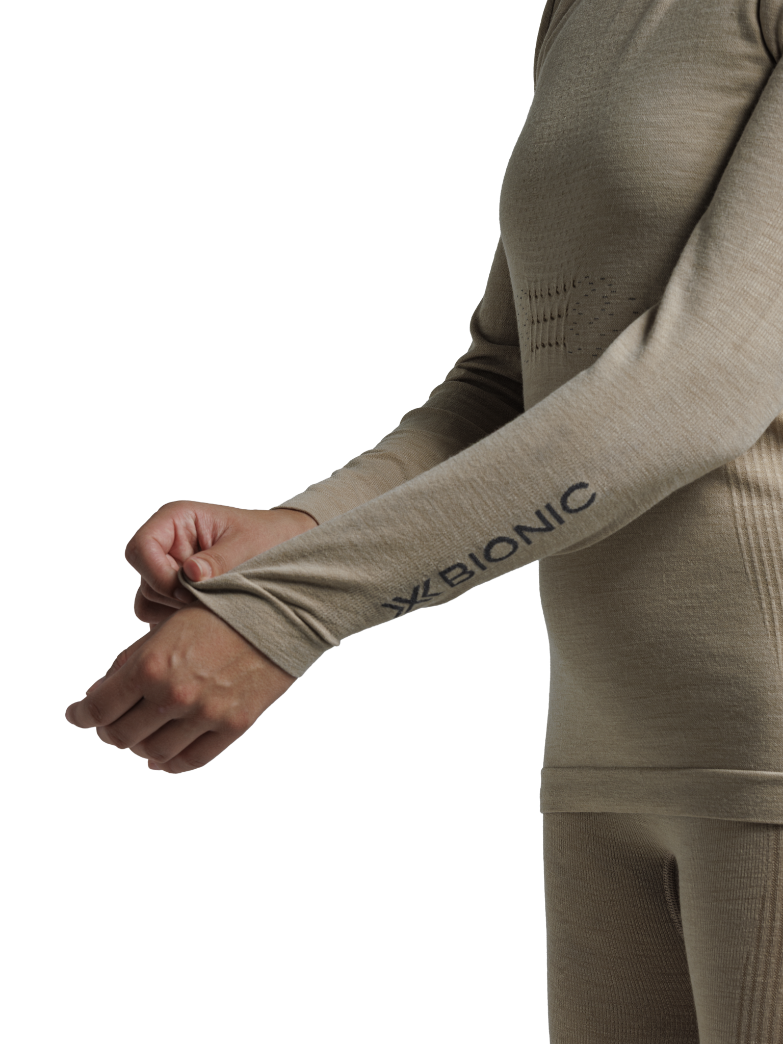 X-BIONIC MIGHTYWOOL SHIRT LS WMN - Sand - Longsleeves - 25 of 30