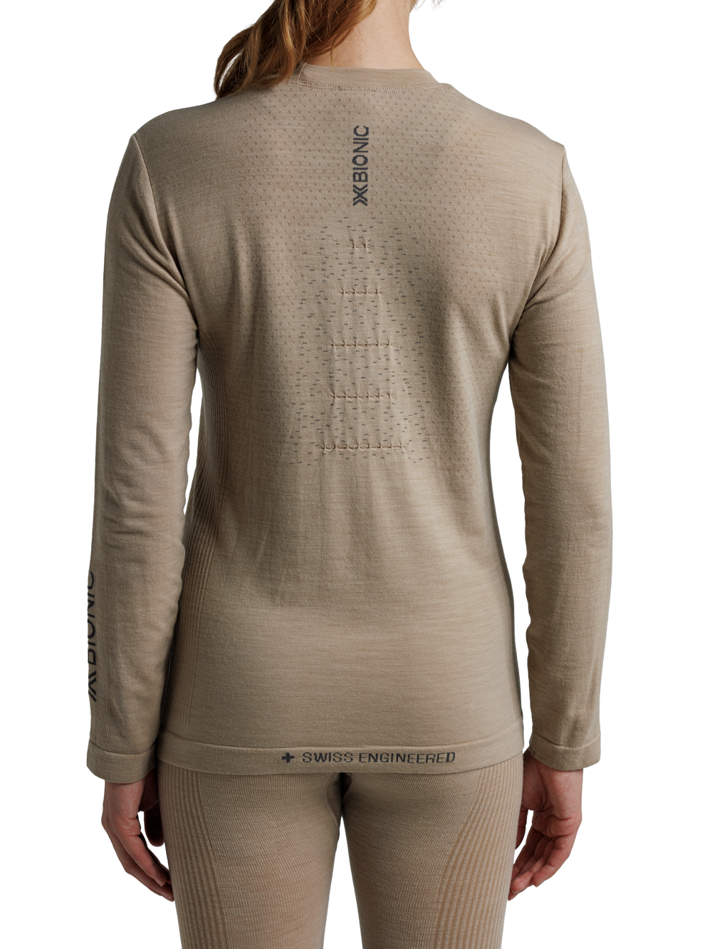 X-BIONIC MIGHTYWOOL SHIRT LS WMN - Sand - Longsleeves - 29 of 30
