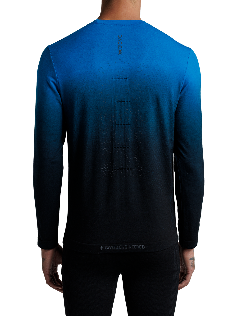 X-BIONIC MIGHTYWOOL SHIRT LS MEN - Eternal Ice X Black - Longsleeves - 11 of 11