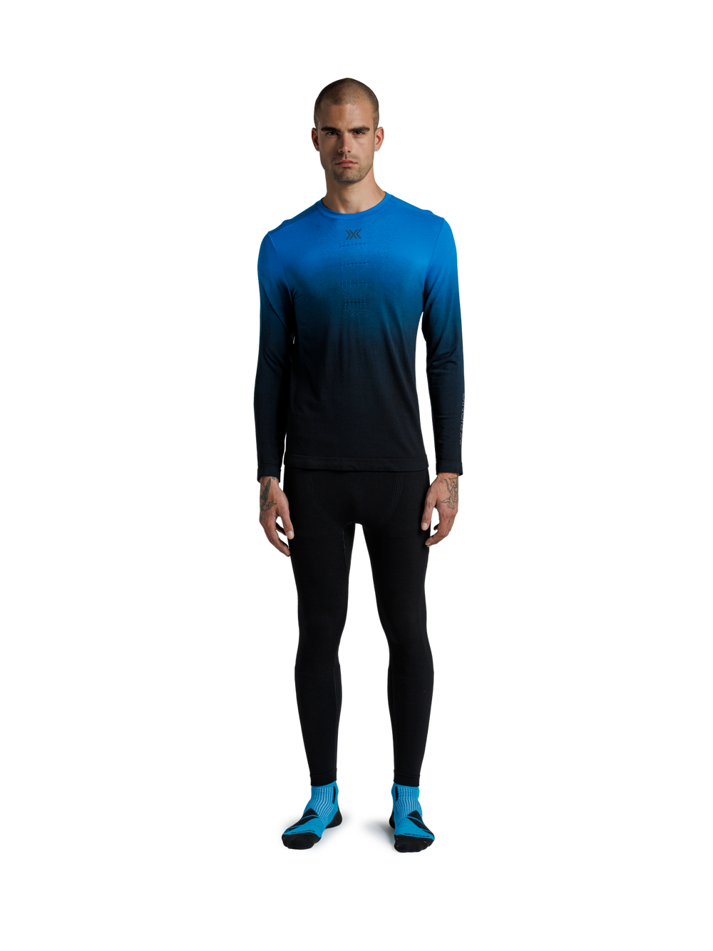 X-BIONIC MIGHTYWOOL SHIRT LS MEN - Eternal Ice X Black - Longsleeves - 3 of 11