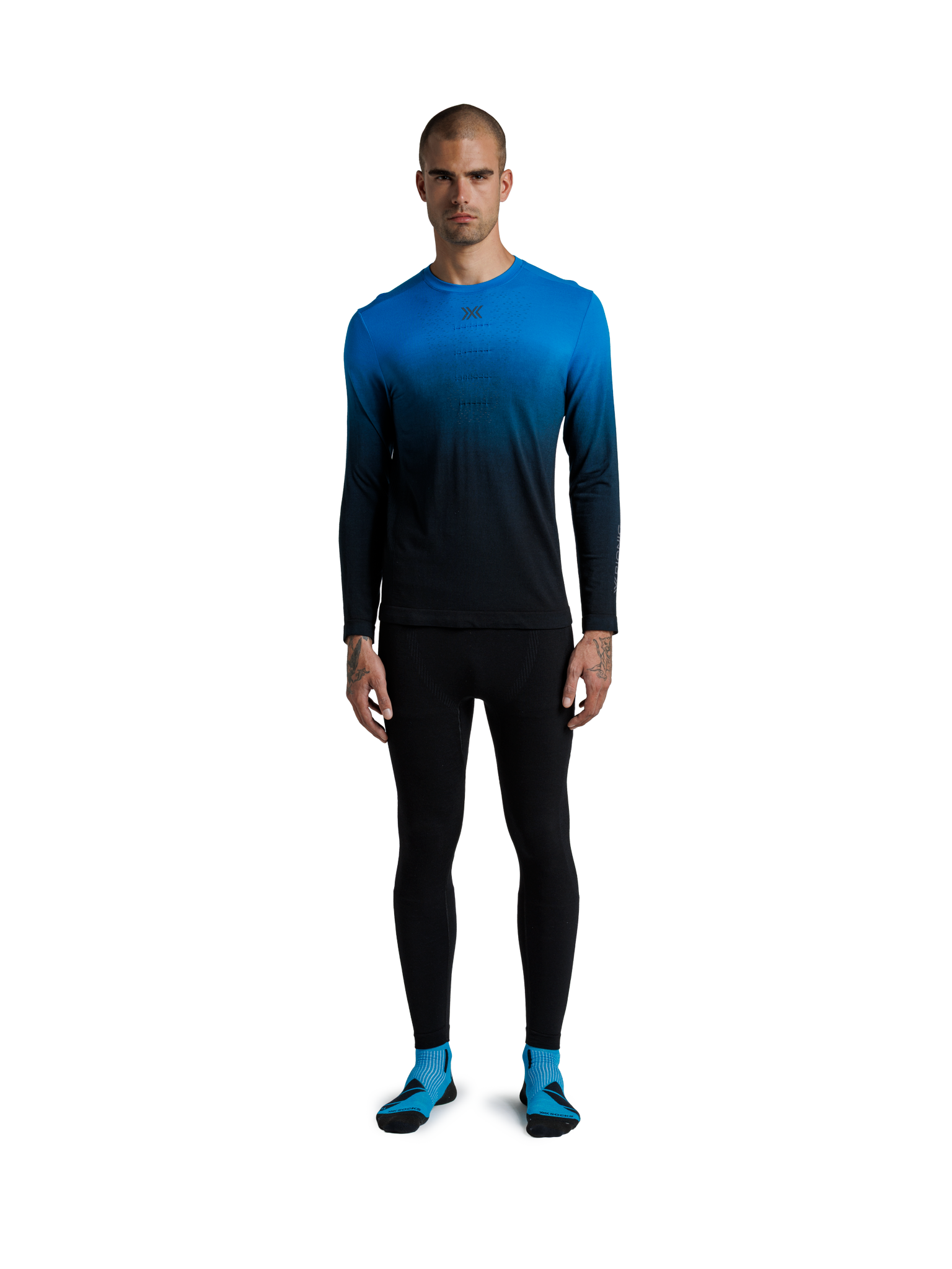 X-BIONIC MIGHTYWOOL SHIRT LS MEN - Eternal Ice X Black - Longsleeves - 3 of 11