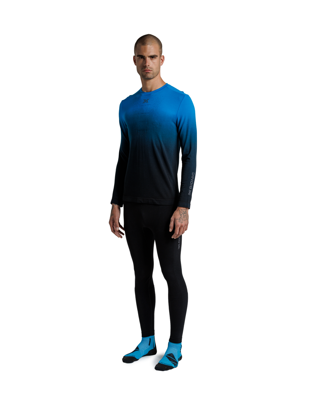 X-BIONIC MIGHTYWOOL SHIRT LS MEN - Eternal Ice X Black - Longsleeves - 4 of 11