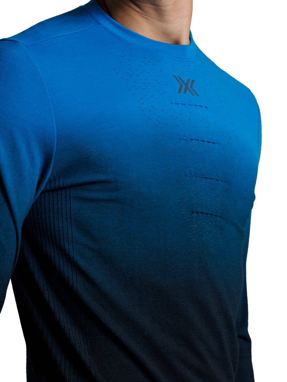 X-BIONIC MIGHTYWOOL SHIRT LS MEN - Eternal Ice X Black - Longsleeves - 9 of 11