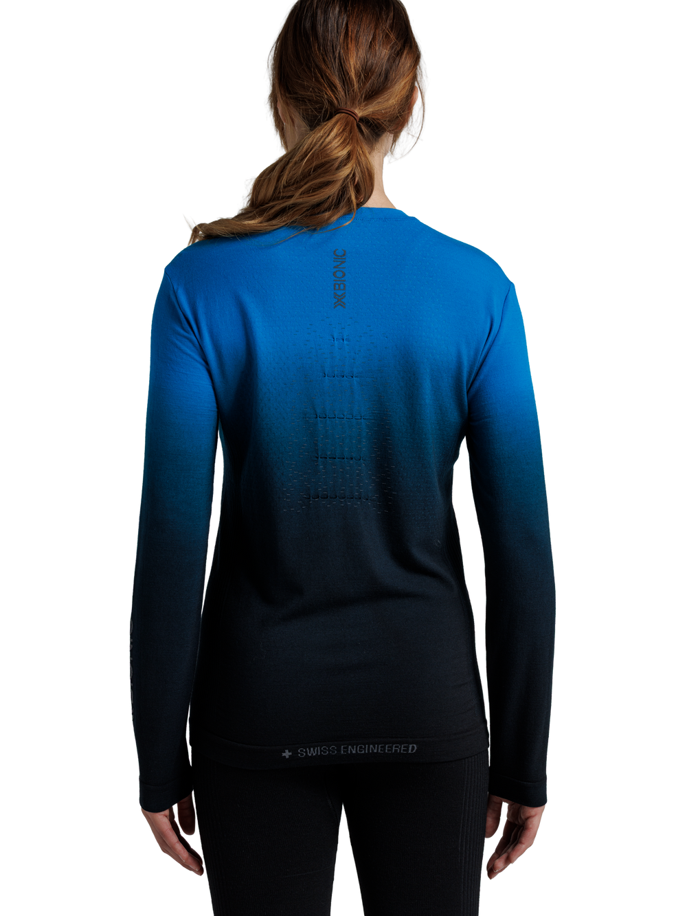 X-BIONIC MIGHTYWOOL SHIRT LS WMN - Eternal Ice X Black - Longsleeves - 11 of 11