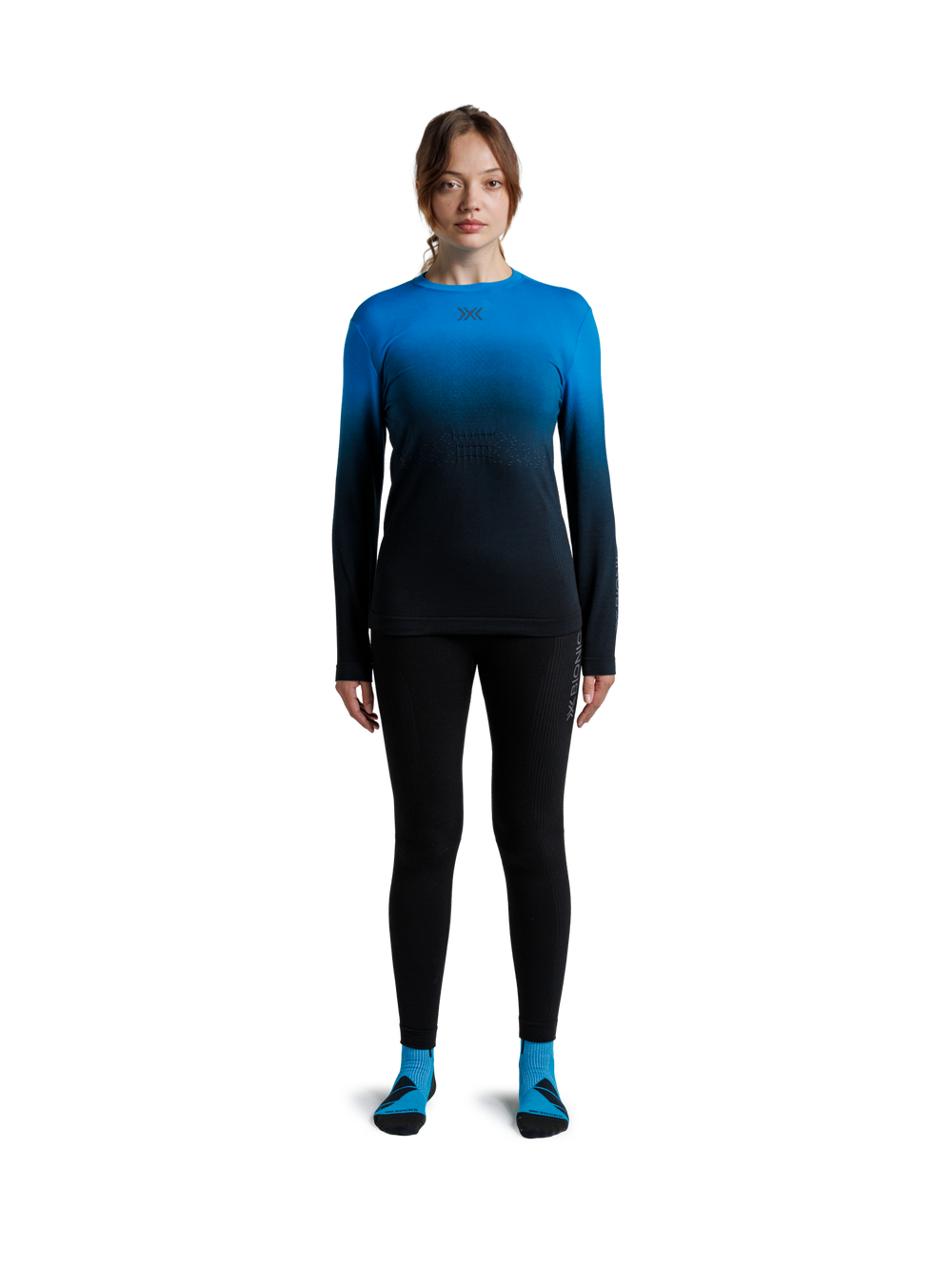 X-BIONIC MIGHTYWOOL SHIRT LS WMN - Eternal Ice X Black - Longsleeves - 3 of 11