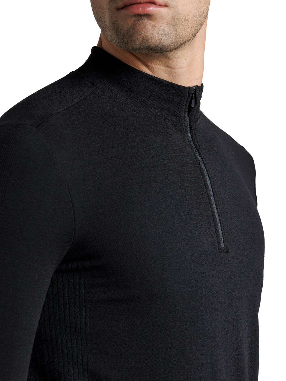 X-BIONIC MIGHTYWOOL SHIRT LS 1/2 ZIP MEN - X Black - Longsleeves - 10 of 12