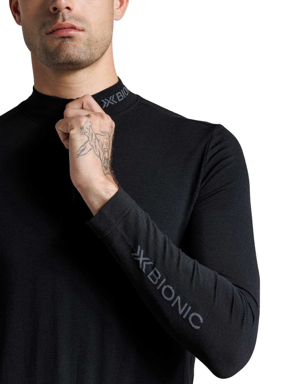 X-BIONIC MIGHTYWOOL SHIRT LS 1/2 ZIP MEN - X Black - Longsleeves - 8 of 12