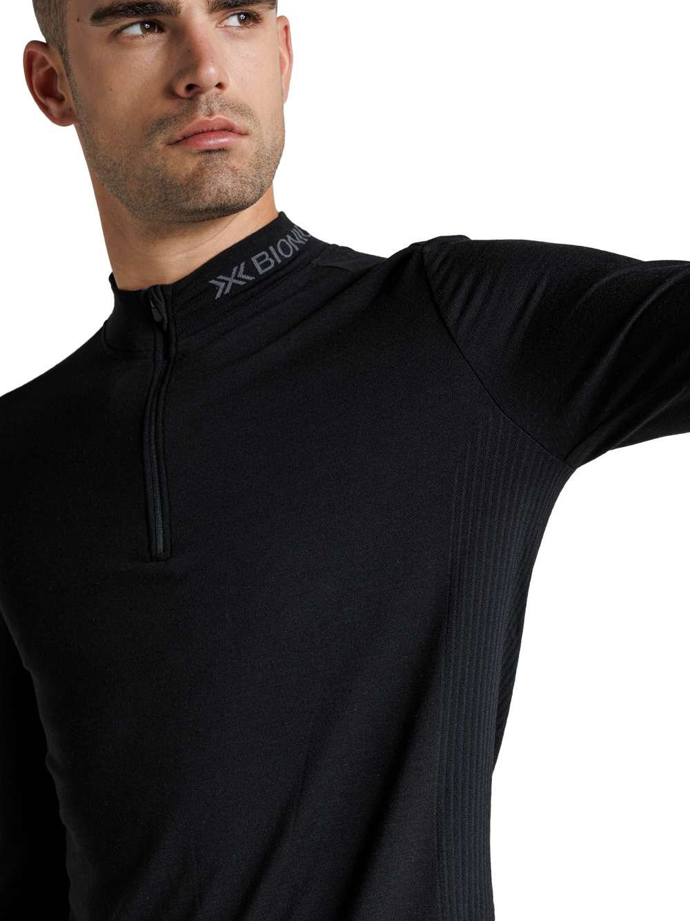 X-BIONIC MIGHTYWOOL SHIRT LS 1/2 ZIP MEN - X Black - Longsleeves - 9 of 12
