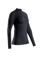X-BIONIC MIGHTYWOOL SHIRT LS 1/2 ZIP WMN - X Black - Longsleeves - 1 of 12