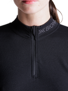 X-BIONIC MIGHTYWOOL SHIRT LS 1/2 ZIP WMN - X Black - Longsleeves - 7 of 12