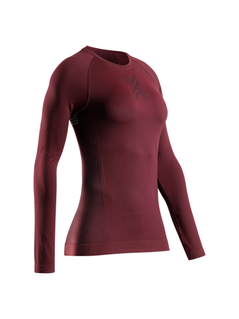 X-BIONIC XCEED RUN SHIRT LS WMN - Oxide Red X Black - Longsleeves - 11 of 23