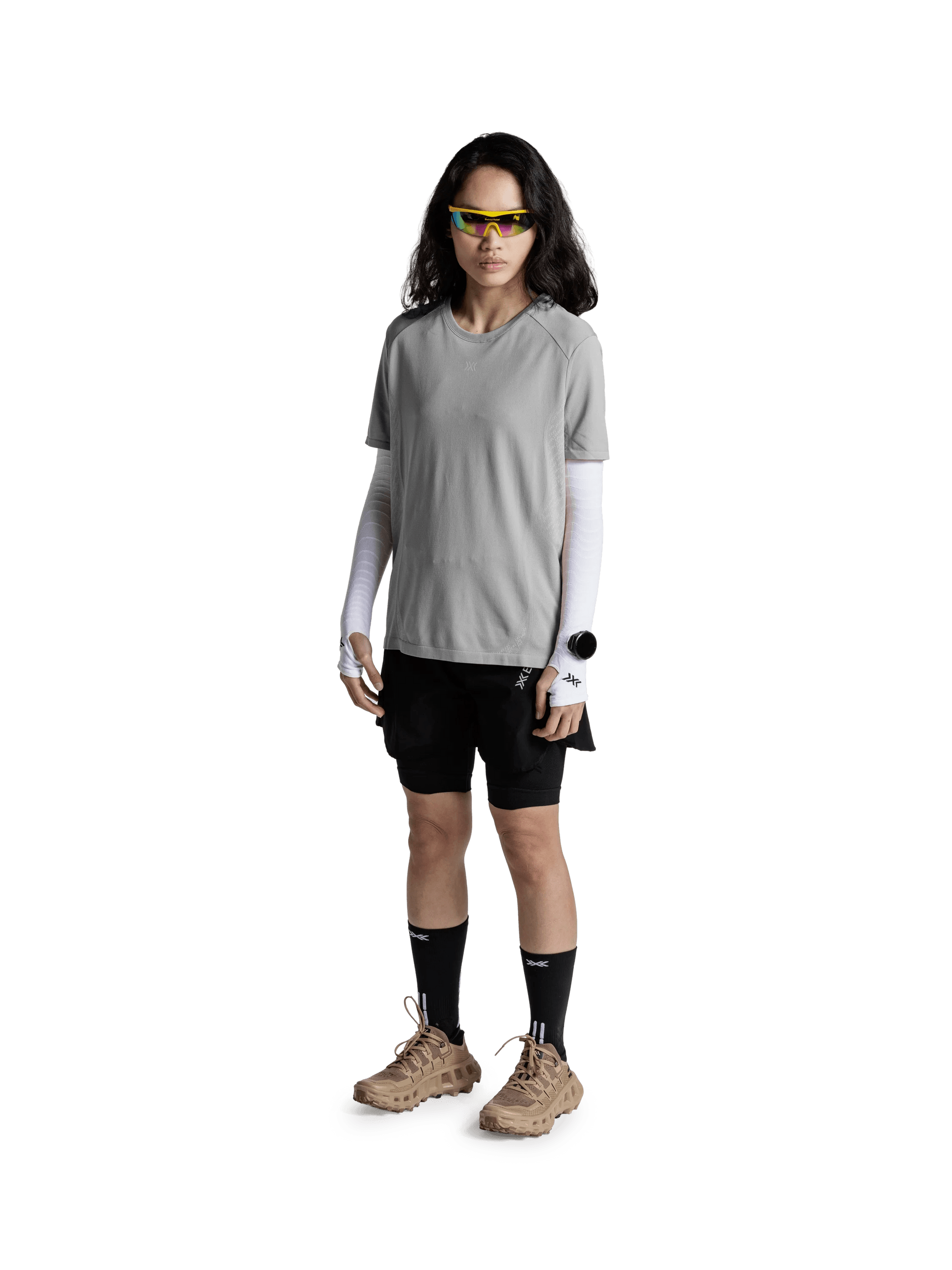X-BIONIC XCEED RUN DISCOVER SHIRT WMN - Seal Grey - T-Shirts - 30 of 33