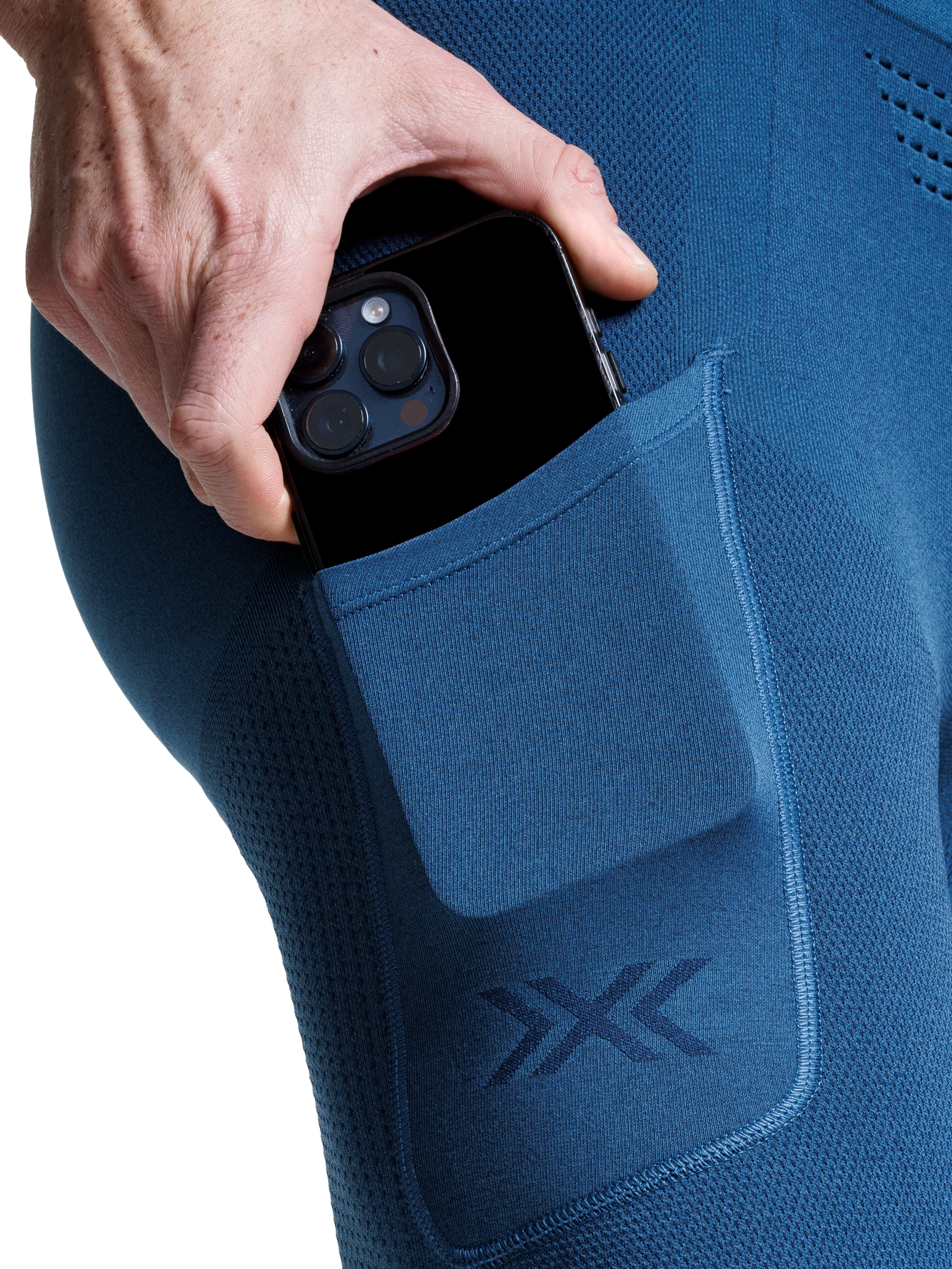X-BIONIC XCEED RUN SHORT TIGHTS MEN - Slate Blue Marine - Shorts - 10 of 12