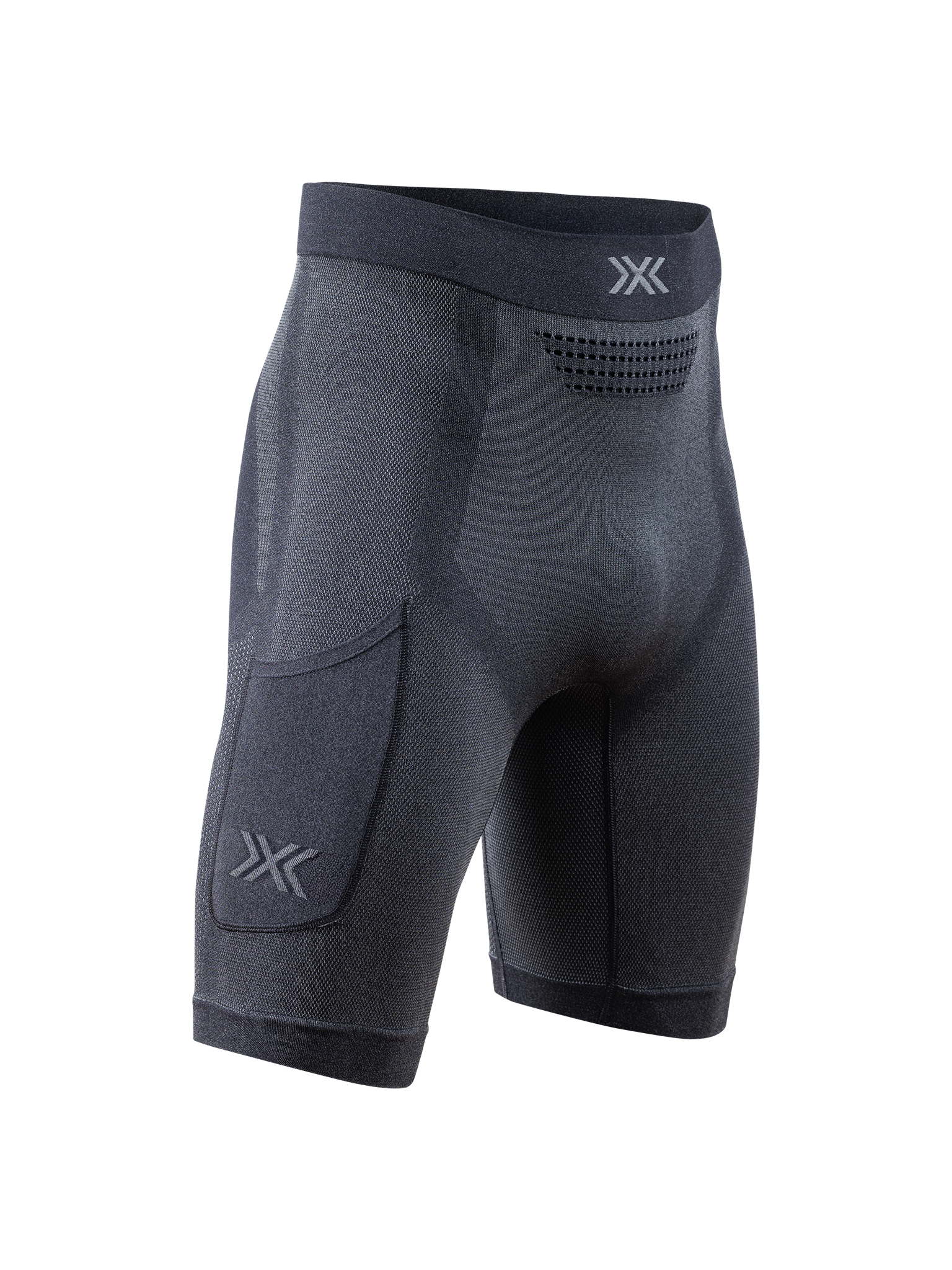 X-BIONIC XCEED RUN SHORT TIGHTS MEN - X Black Rhino Grey - Shorts - 1 of 12