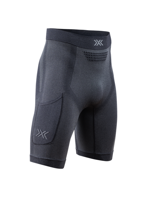 X-BIONIC XCEED RUN SHORT TIGHTS MEN - X Black Rhino Grey - Shorts - 1 of 12