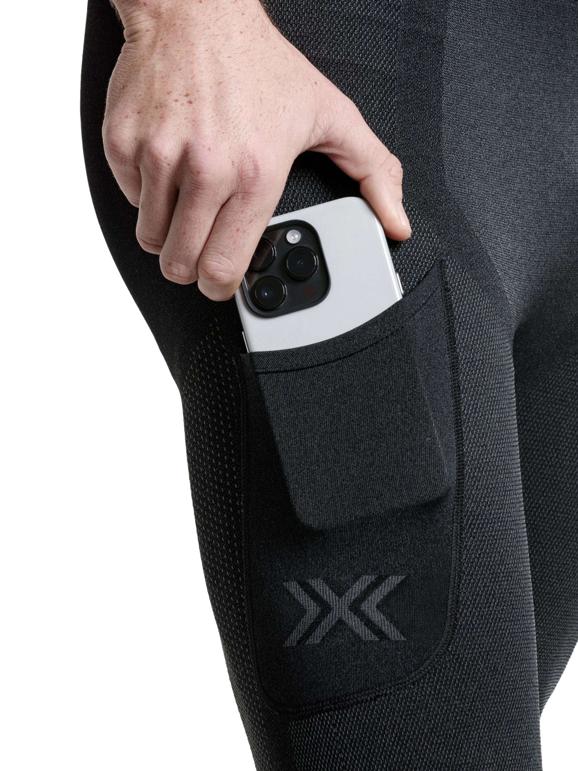 X-BIONIC XCEED RUN SHORT TIGHTS MEN - X Black Rhino Grey - Shorts - 6 of 12