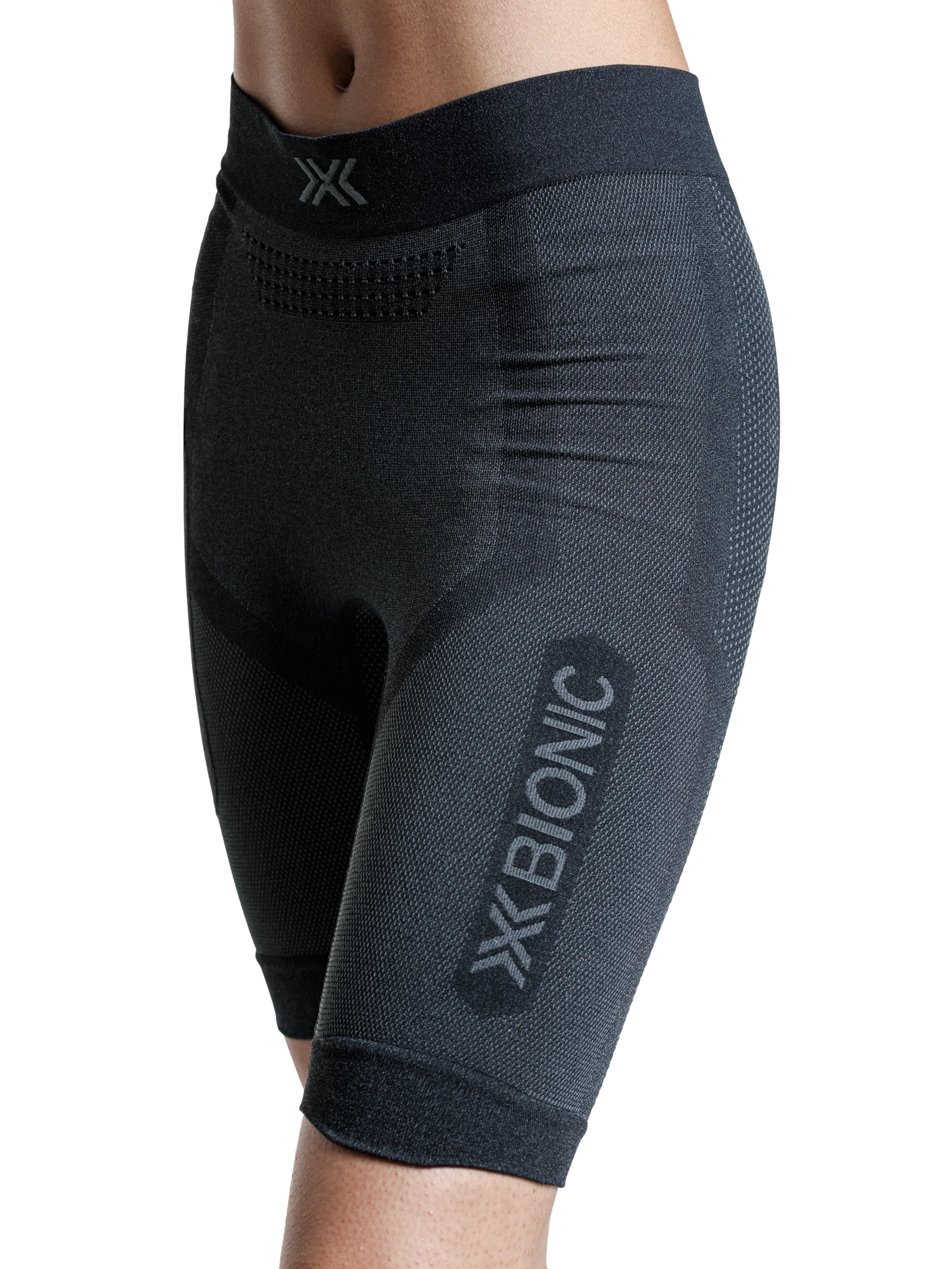 X-BIONIC XCEED RUN SHORT TIGHTS WMN - X Black Rhino Grey - Shorts - 13 of 20