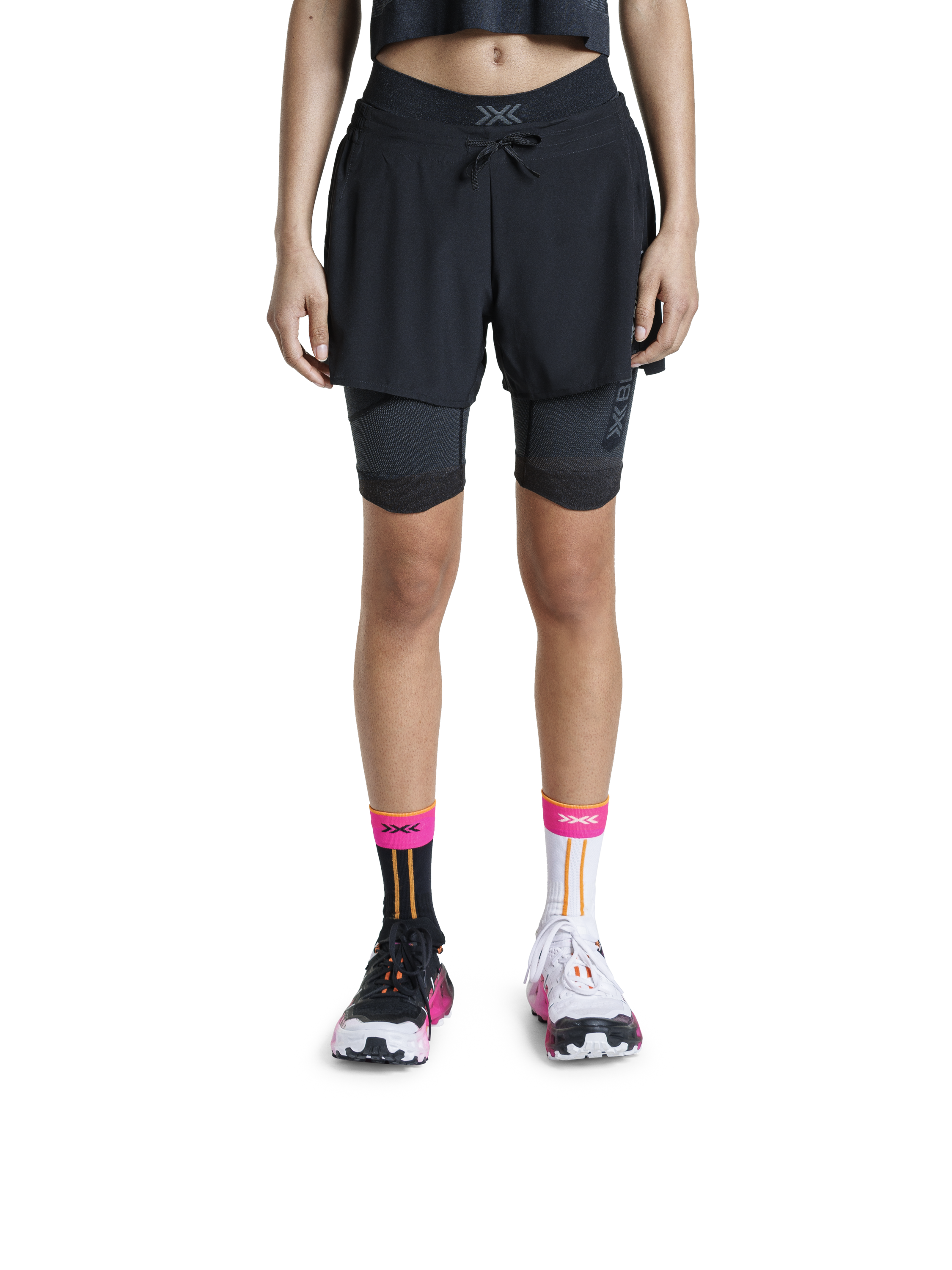 X-BIONIC XCEED RUN SHORT TIGHTS WMN - X Black Rhino Grey - Shorts - 9 of 20