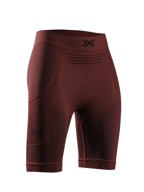 X-BIONIC XCEED RUN SHORT TIGHTS WMN - Oxide Red X Black - Shorts - 1 of 20