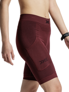 X-BIONIC XCEED RUN SHORT TIGHTS WMN - Oxide Red X Black - Shorts - 5 of 20