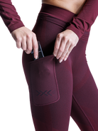 X-BIONIC XCEED RUN LONG TIGHTS WMN - Oxide Red X Black - Pants - 12 of 14