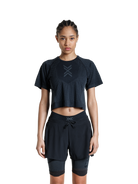 X-BIONIC XCEED RUN CROP TOP WMN - X Black Rhino Grey - Tanks - 3 of 3