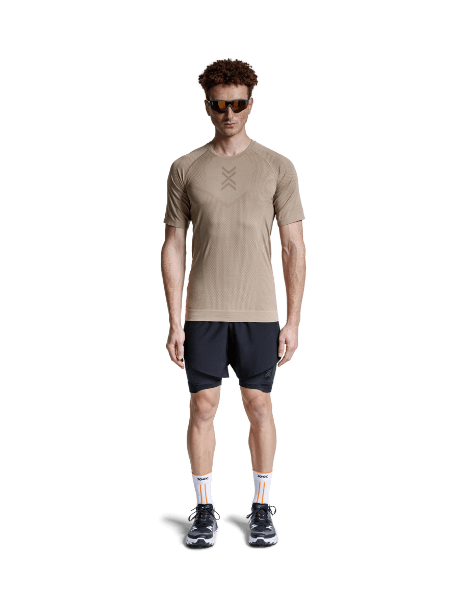 X-BIONIC XCEED RUN SHIRT SS MEN - Sand Dark Sand - T-Shirts - 18 of 32