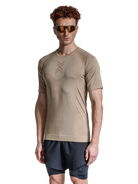 X-BIONIC XCEED RUN SHIRT SS MEN - Sand Dark Sand - T-Shirts - 19 of 32
