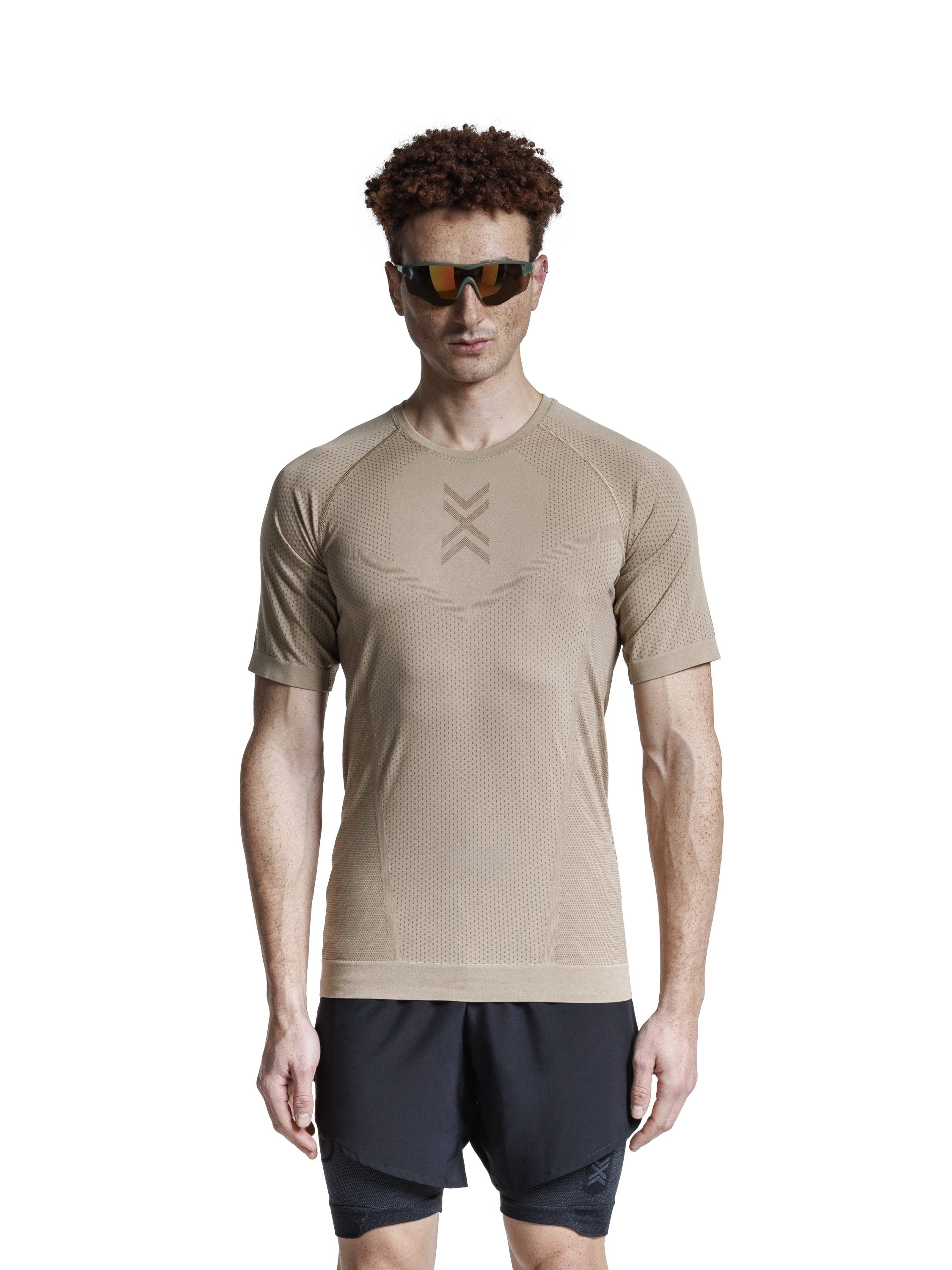 X-BIONIC XCEED RUN SHIRT SS MEN - Sand Dark Sand - T-Shirts - 20 of 32