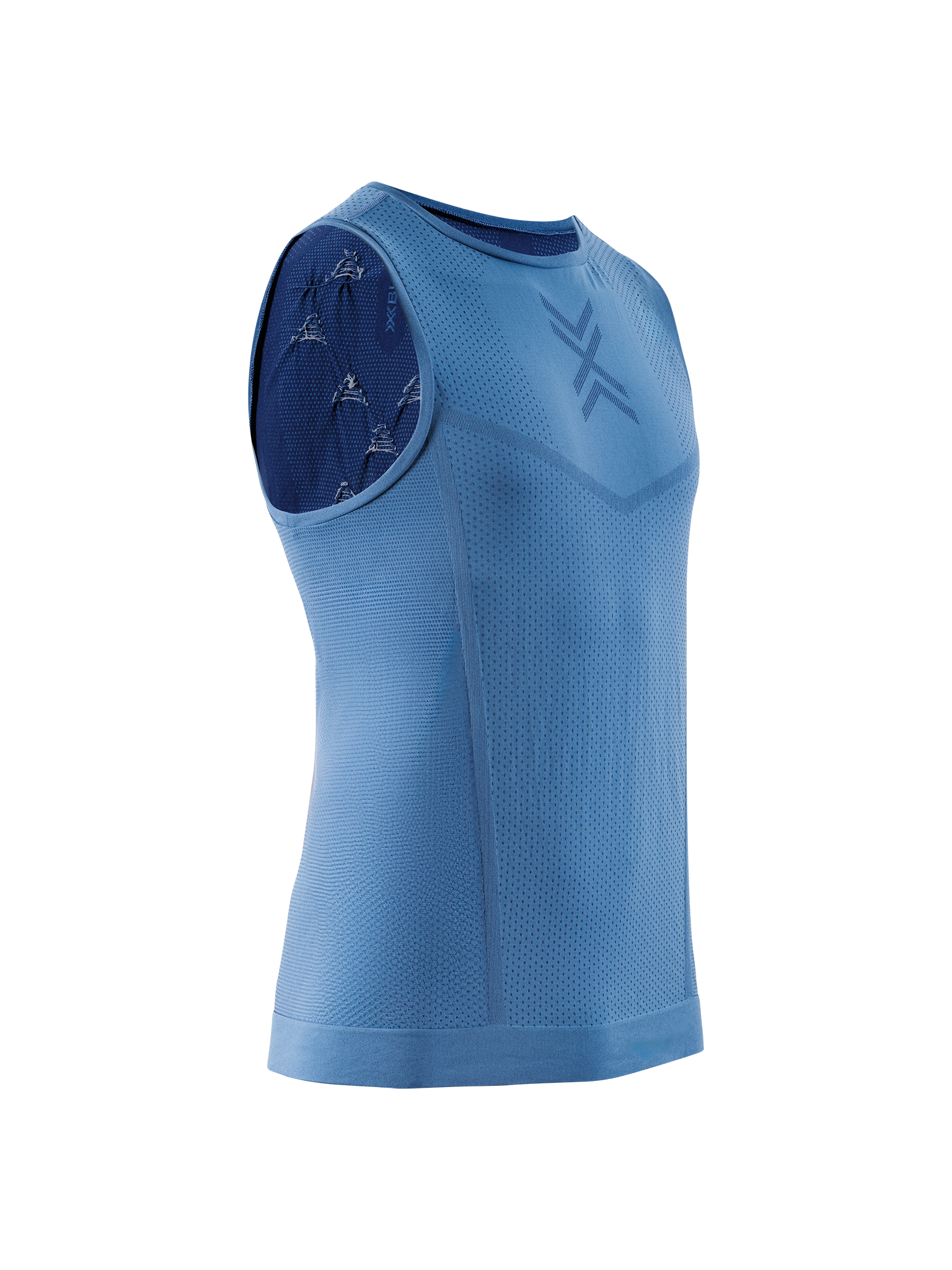 X-BIONIC XCEED RUN TANK TOP MEN - Slate Blue Marine - Tanks - 1 of 9