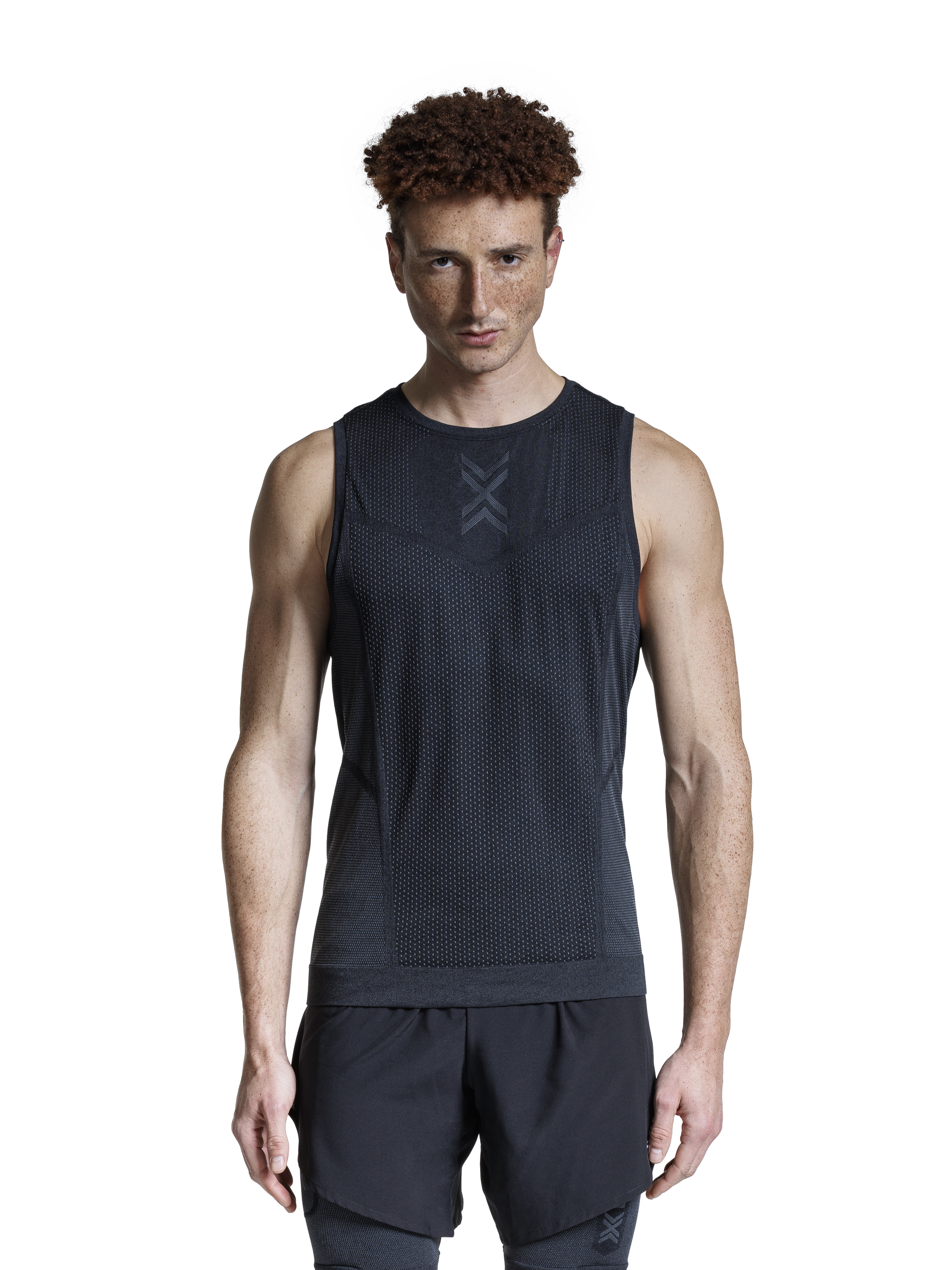 X-BIONIC XCEED RUN TANK TOP MEN - X Black Rhino Grey - Tanks - 6 of 9