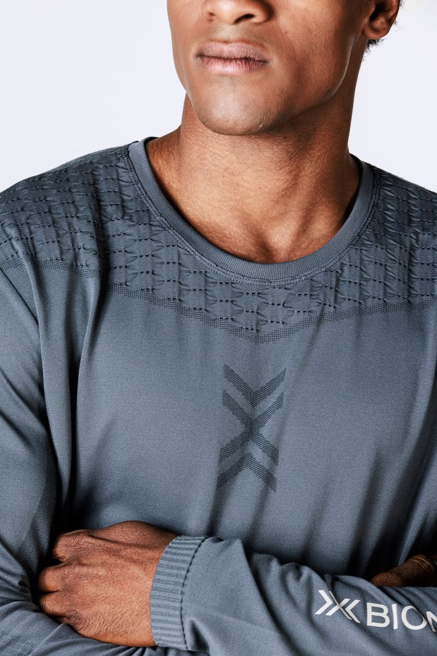 X-BIONIC X-ENTIAL SHIRT LS MEN - Rhino Grey - Longsleeves - 3 of 10