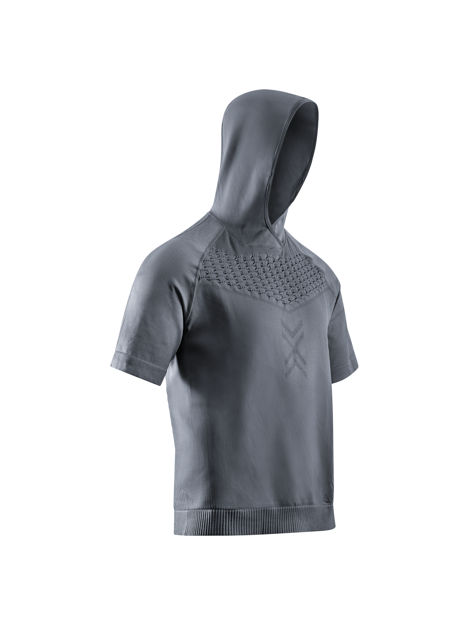 X-BIONIC X-ENTIAL HOODY SS - Rhino Grey - Midlayers - 1 of 5